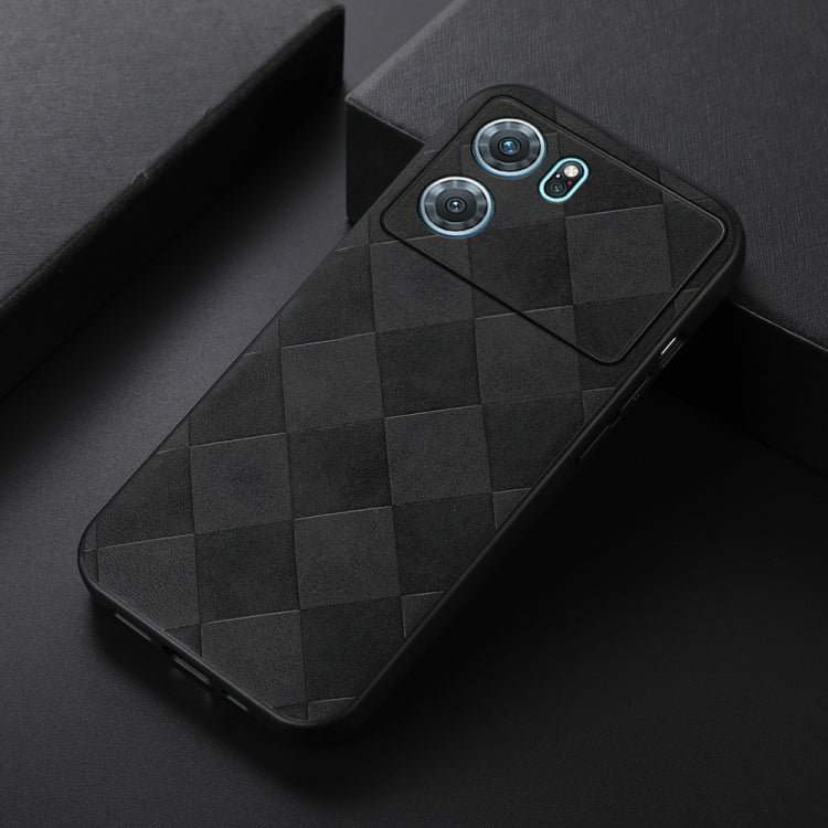 Weave Plaid PU Phone Case, For OnePlus 10R / Ace, For OPPO A57 5G 2022, For OPPO K10 5G, For OPPO K10 Pro 5G, For OPPO Realme 9 Pro / Realme V25, For OPPO Realme GT Neo3, For vivo S15e