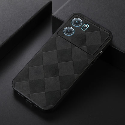Weave Plaid PU Phone Case, For OnePlus 10R / Ace, For OPPO A57 5G 2022, For OPPO K10 5G, For OPPO K10 Pro 5G, For OPPO Realme 9 Pro / Realme V25, For OPPO Realme GT Neo3, For vivo S15e