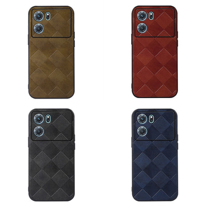 Weave Plaid PU Phone Case, For OnePlus 10R / Ace, For OPPO A57 5G 2022, For OPPO K10 5G, For OPPO K10 Pro 5G, For OPPO Realme 9 Pro / Realme V25, For OPPO Realme GT Neo3, For vivo S15e