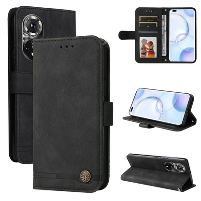 Skin Feel Life Tree Metal Button Leather Phone Case, For Xiaomi Redmi Note 11E / 10 Prime+ 5G, For Honor 50 Pro / Huawei nova 9 Pro, For Infinix Note 11, For OPPO Realme GT Neo3
