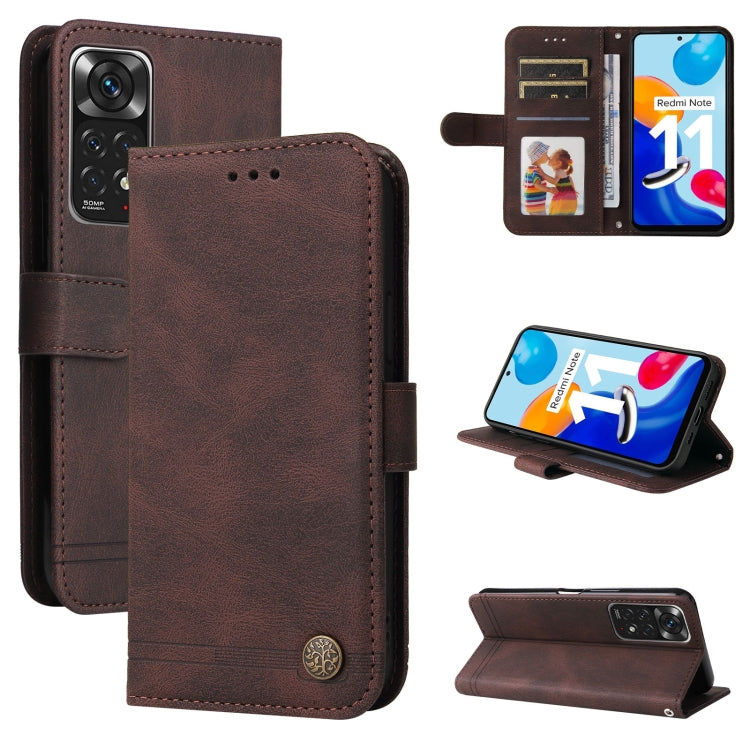 Skin Feel Life Tree Metal Button Leather Phone Case, For Xiaomi Redmi Note 11E / 10 Prime+ 5G, For Honor 50 Pro / Huawei nova 9 Pro, For Infinix Note 11, For OPPO Realme GT Neo3
