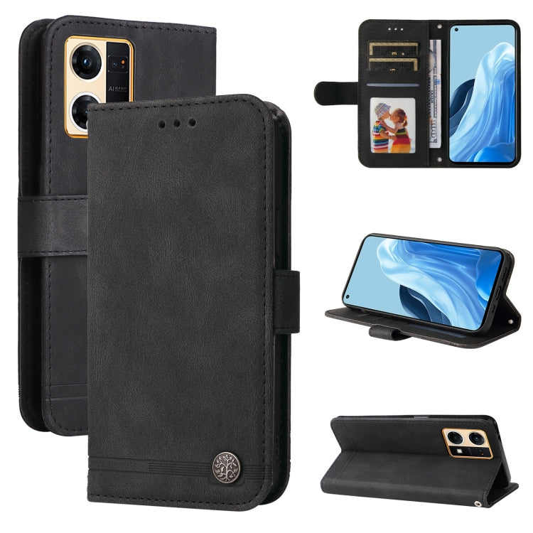 Skin Feel Life Tree Metal Button Leather Phone Case, For OPPO Reno7 4G / F21 Pro 4G, For Samsung Galaxy A03s US Version, For Samsung Galaxy M33 5G Global, For Samsung Galaxy M53 5G