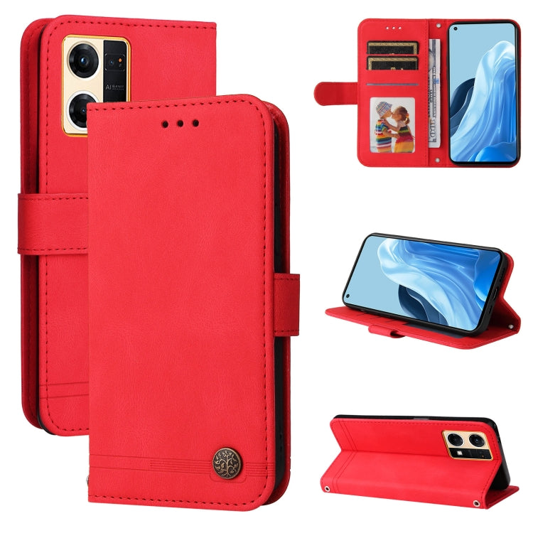 Skin Feel Life Tree Metal Button Leather Phone Case, For OPPO Reno7 4G / F21 Pro 4G, For Samsung Galaxy A03s US Version, For Samsung Galaxy M33 5G Global, For Samsung Galaxy M53 5G