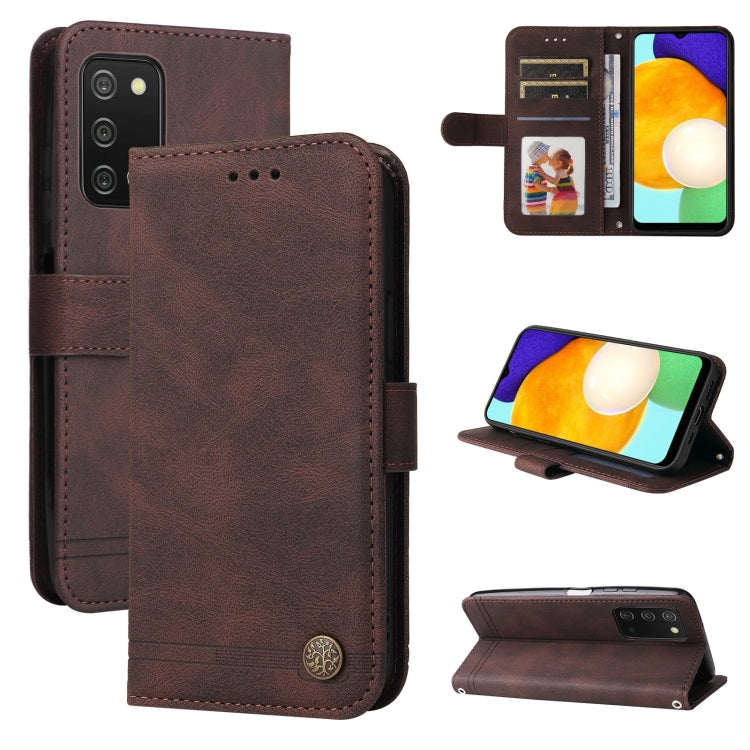 Skin Feel Life Tree Metal Button Leather Phone Case, For OPPO Reno7 4G / F21 Pro 4G, For Samsung Galaxy A03s US Version, For Samsung Galaxy M33 5G Global, For Samsung Galaxy M53 5G