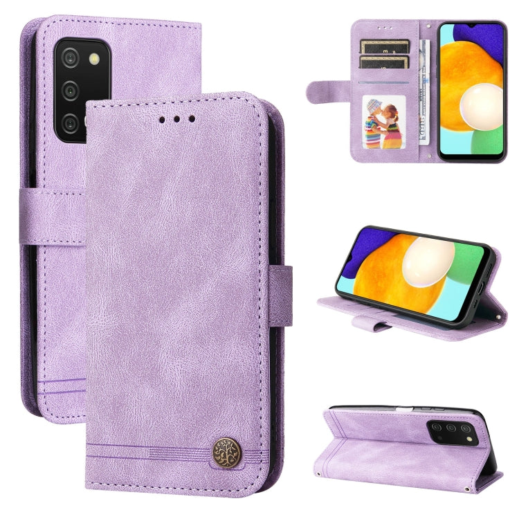 Skin Feel Life Tree Metal Button Leather Phone Case, For OPPO Reno7 4G / F21 Pro 4G, For Samsung Galaxy A03s US Version, For Samsung Galaxy M33 5G Global, For Samsung Galaxy M53 5G