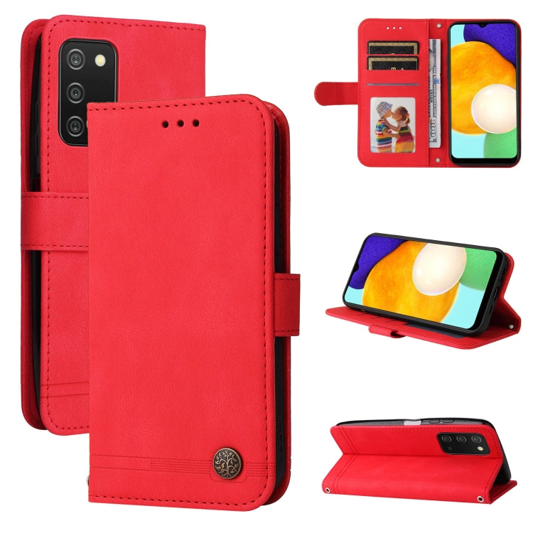 Skin Feel Life Tree Metal Button Leather Phone Case, For OPPO Reno7 4G / F21 Pro 4G, For Samsung Galaxy A03s US Version, For Samsung Galaxy M33 5G Global, For Samsung Galaxy M53 5G