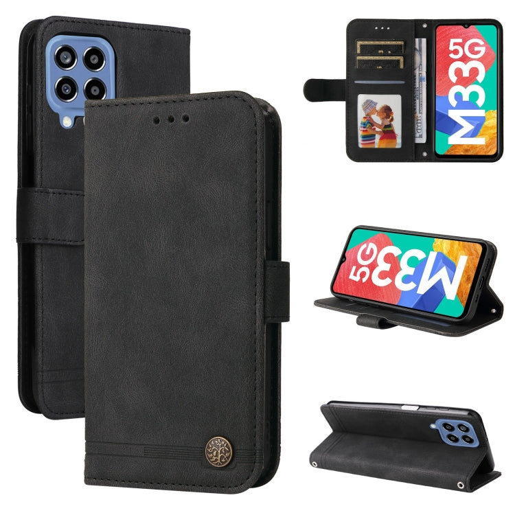Skin Feel Life Tree Metal Button Leather Phone Case, For OPPO Reno7 4G / F21 Pro 4G, For Samsung Galaxy A03s US Version, For Samsung Galaxy M33 5G Global, For Samsung Galaxy M53 5G