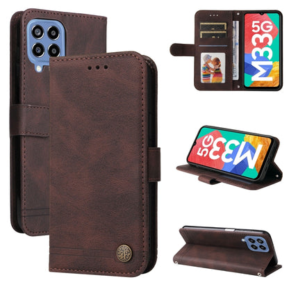 Skin Feel Life Tree Metal Button Leather Phone Case, For OPPO Reno7 4G / F21 Pro 4G, For Samsung Galaxy A03s US Version, For Samsung Galaxy M33 5G Global, For Samsung Galaxy M53 5G