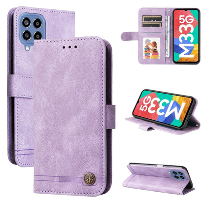 Skin Feel Life Tree Metal Button Leather Phone Case, For OPPO Reno7 4G / F21 Pro 4G, For Samsung Galaxy A03s US Version, For Samsung Galaxy M33 5G Global, For Samsung Galaxy M53 5G