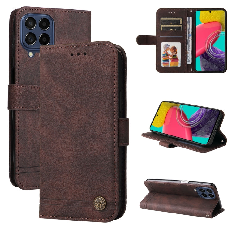 Skin Feel Life Tree Metal Button Leather Phone Case, For OPPO Reno7 4G / F21 Pro 4G, For Samsung Galaxy A03s US Version, For Samsung Galaxy M33 5G Global, For Samsung Galaxy M53 5G