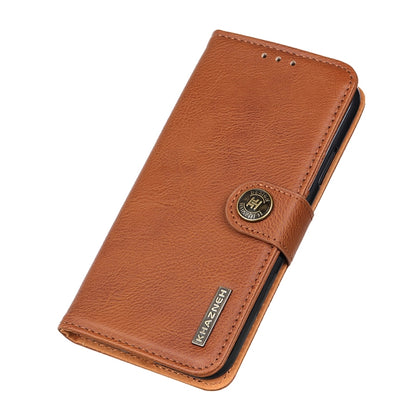 KHAZNEH Cowhide Texture Leather Phone Case, For Motorola Moto E32 4G, For OnePlus CE 2 Lite 5G