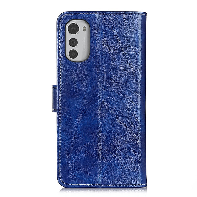 Retro Crazy Horse Texture Horizontal Flip Leather Phone Case, For Motorola Moto E32 4G, For OnePlus CE 2 Lite 5G