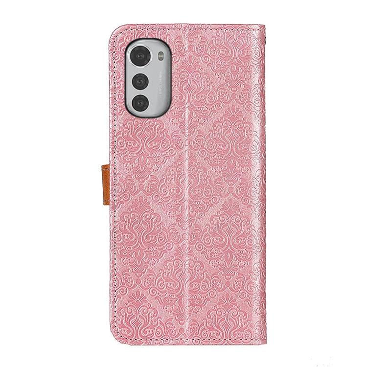 European Floral Embossed Flip Leather Phone Case, For Motorola Moto E32 4G, For OnePlus CE 2 Lite 5G