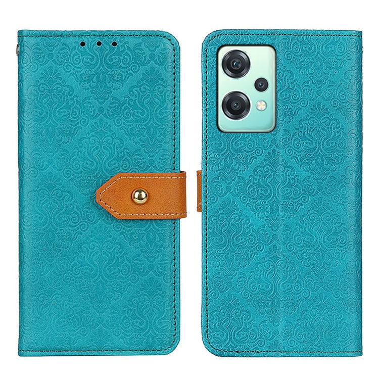 European Floral Embossed Flip Leather Phone Case, For Motorola Moto E32 4G, For OnePlus CE 2 Lite 5G