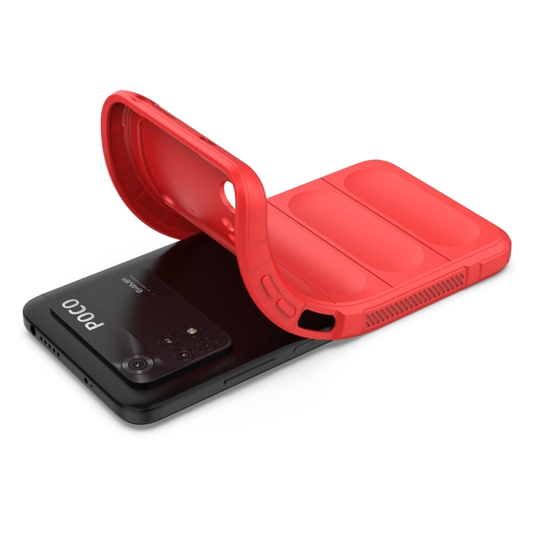 Magic Shield TPU + Flannel Phone Case, For Xiaomi Poco M4 Pro 4G