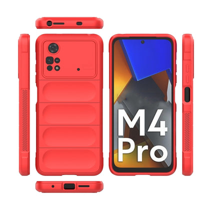 Magic Shield TPU + Flannel Phone Case, For Xiaomi Poco M4 Pro 4G