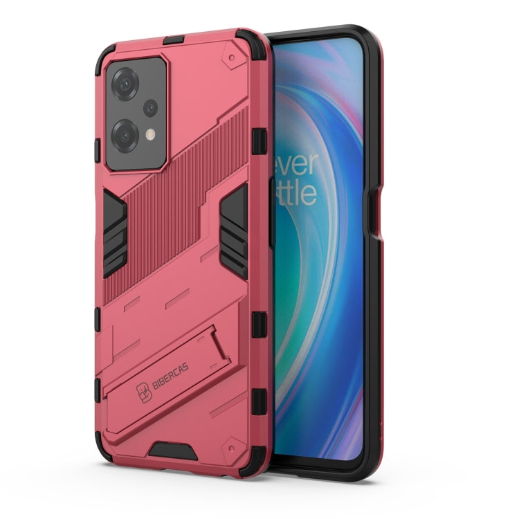 Punk Armor 2 in 1 Shockproof Phone Case with Invisible Holder, For OnePlus Nord CE 2 Lite 5G/Realme 9 Pro