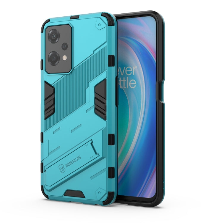 Punk Armor 2 in 1 Shockproof Phone Case with Invisible Holder, For OnePlus Nord CE 2 Lite 5G/Realme 9 Pro