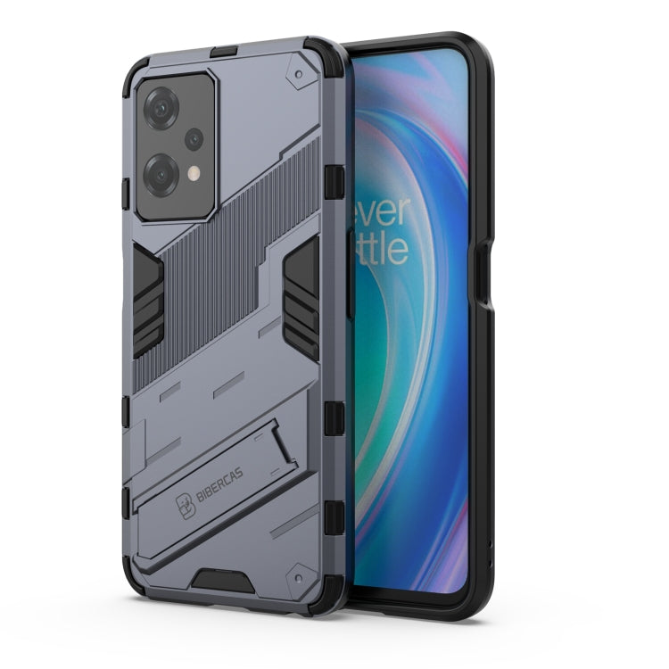 Punk Armor 2 in 1 Shockproof Phone Case with Invisible Holder, For OnePlus Nord CE 2 Lite 5G/Realme 9 Pro