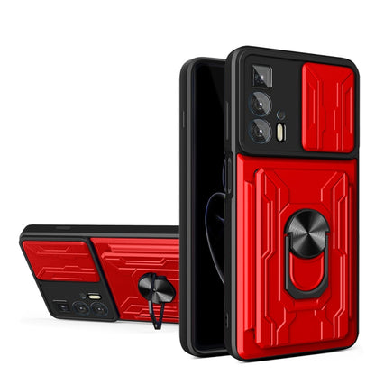 Sliding Camshield TPU+PC Phone Case with Card Slot, For Motorola Edge 20 Pro, For Motorola Moto G100, For OPPO A16
