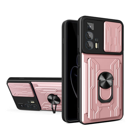 Sliding Camshield TPU+PC Phone Case with Card Slot, For Motorola Edge 20 Pro, For Motorola Moto G100, For OPPO A16