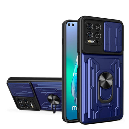 Sliding Camshield TPU+PC Phone Case with Card Slot, For Motorola Edge 20 Pro, For Motorola Moto G100, For OPPO A16