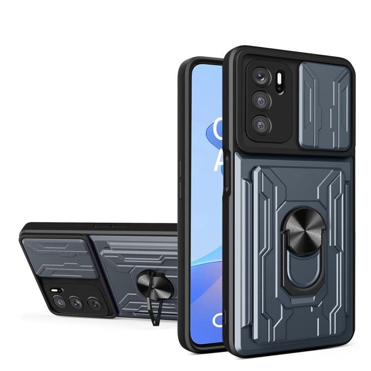 Sliding Camshield TPU+PC Phone Case with Card Slot, For Motorola Edge 20 Pro, For Motorola Moto G100, For OPPO A16