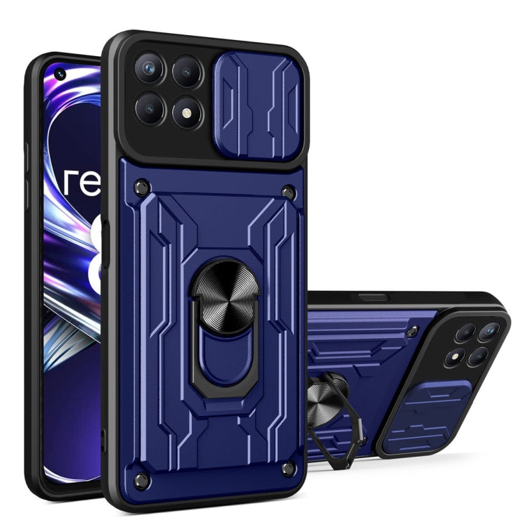 Sliding Camshield TPU+PC Phone Case with Card Slot, For Xiaomi 12 Pro, For OPPO Realme 8i