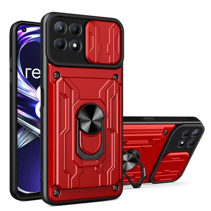 Sliding Camshield TPU+PC Phone Case with Card Slot, For Xiaomi 12 Pro, For OPPO Realme 8i