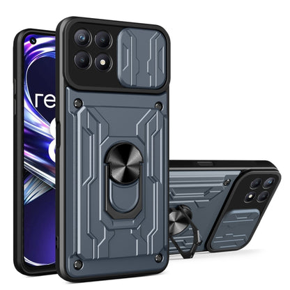 Sliding Camshield TPU+PC Phone Case with Card Slot, For Xiaomi 12 Pro, For OPPO Realme 8i