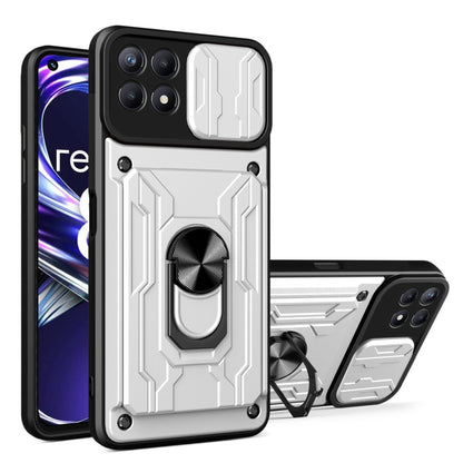 Sliding Camshield TPU+PC Phone Case with Card Slot, For Xiaomi 12 Pro, For OPPO Realme 8i