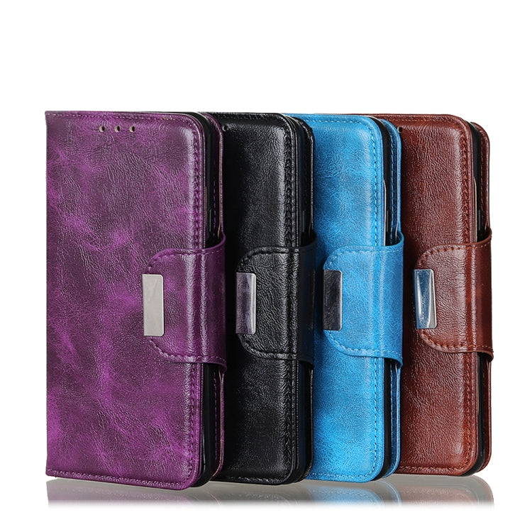 Crazy Horse Texture 6-Card Slots Leather Phone Case, For Motorola Moto E32 4G, For OnePlus Nord CE 2 Lite 5G