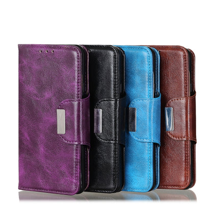 Crazy Horse Texture 6-Card Slots Leather Phone Case, For Motorola Moto E32 4G, For OnePlus Nord CE 2 Lite 5G