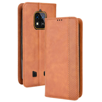 Magnetic Buckle Retro Texture Leather Phone Case, For Ulefone Power Armor 14 / 14 Pro, For Ulefone Armor X10 / X10 Pro, For Oukitel WP18, For Sony Xperia 1 IV, For Sony Xperia 10 IV, For Sharp Aquos R7