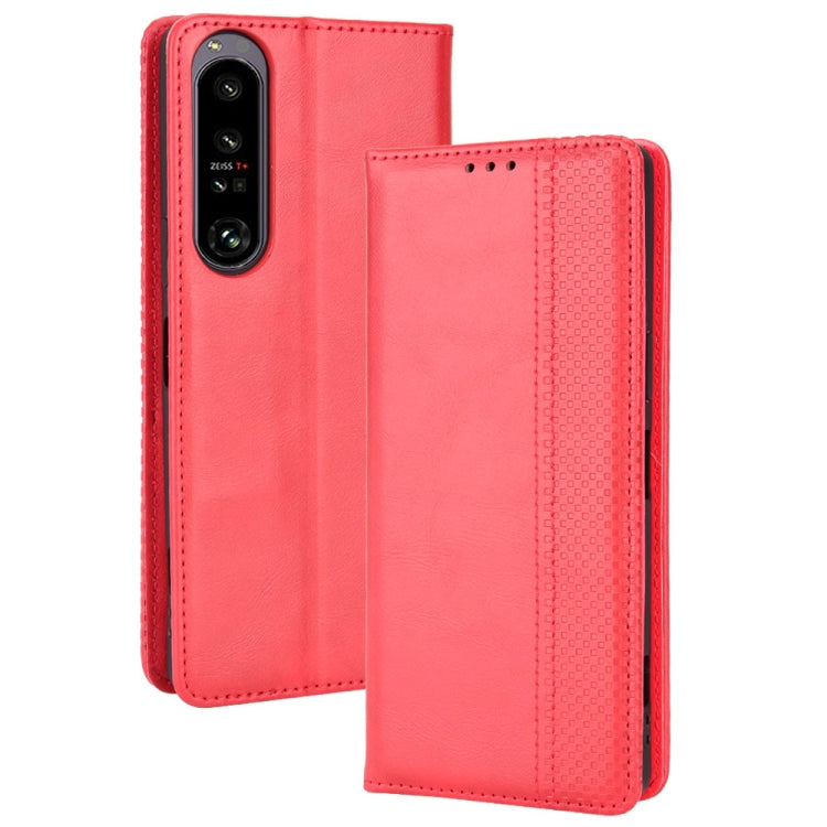 Magnetic Buckle Retro Texture Leather Phone Case, For Ulefone Power Armor 14 / 14 Pro, For Ulefone Armor X10 / X10 Pro, For Oukitel WP18, For Sony Xperia 1 IV, For Sony Xperia 10 IV, For Sharp Aquos R7