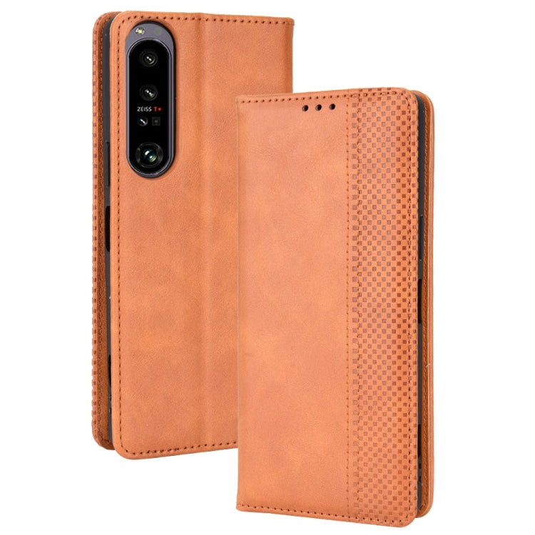 Magnetic Buckle Retro Texture Leather Phone Case, For Ulefone Power Armor 14 / 14 Pro, For Ulefone Armor X10 / X10 Pro, For Oukitel WP18, For Sony Xperia 1 IV, For Sony Xperia 10 IV, For Sharp Aquos R7