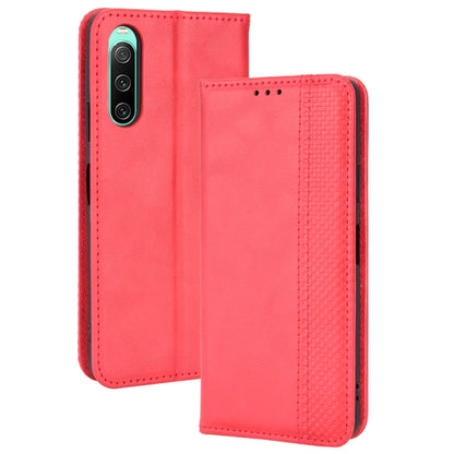 Magnetic Buckle Retro Texture Leather Phone Case, For Ulefone Power Armor 14 / 14 Pro, For Ulefone Armor X10 / X10 Pro, For Oukitel WP18, For Sony Xperia 1 IV, For Sony Xperia 10 IV, For Sharp Aquos R7