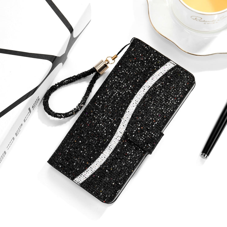 Glitter Powder Filp Leather Phone Case, For Xiaomi Redmi 10C, For Samsung Galaxy A13 4G
