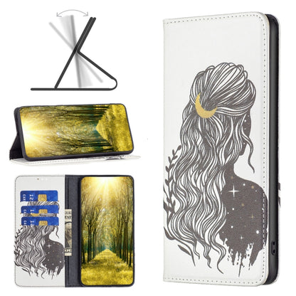 Invisible Magnetic Painted Leather Phone Case, For Xiaomi 12 Lite
