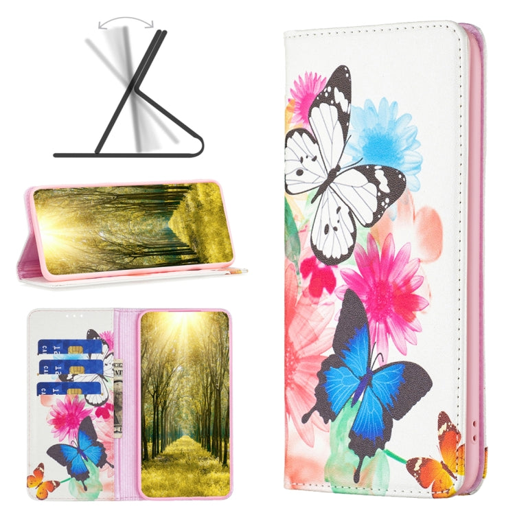 Invisible Magnetic Painted Leather Phone Case, For Xiaomi 12 Lite