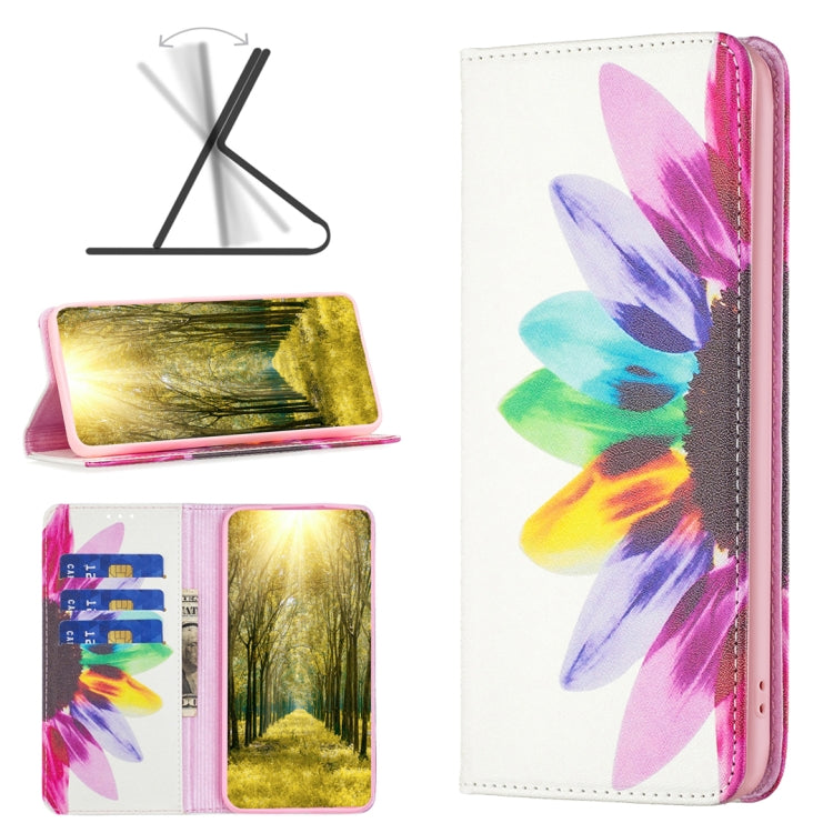 Invisible Magnetic Painted Leather Phone Case, For Xiaomi 12 Lite