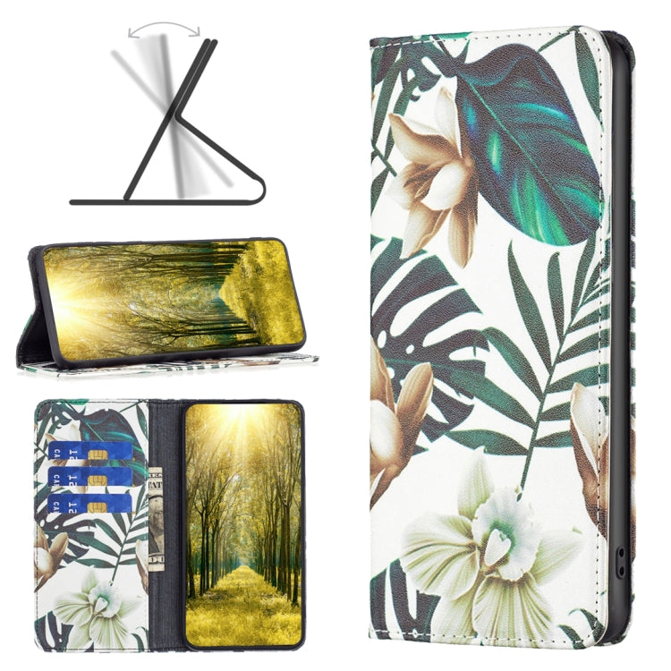 Invisible Magnetic Painted Leather Phone Case, For Xiaomi 12 Lite