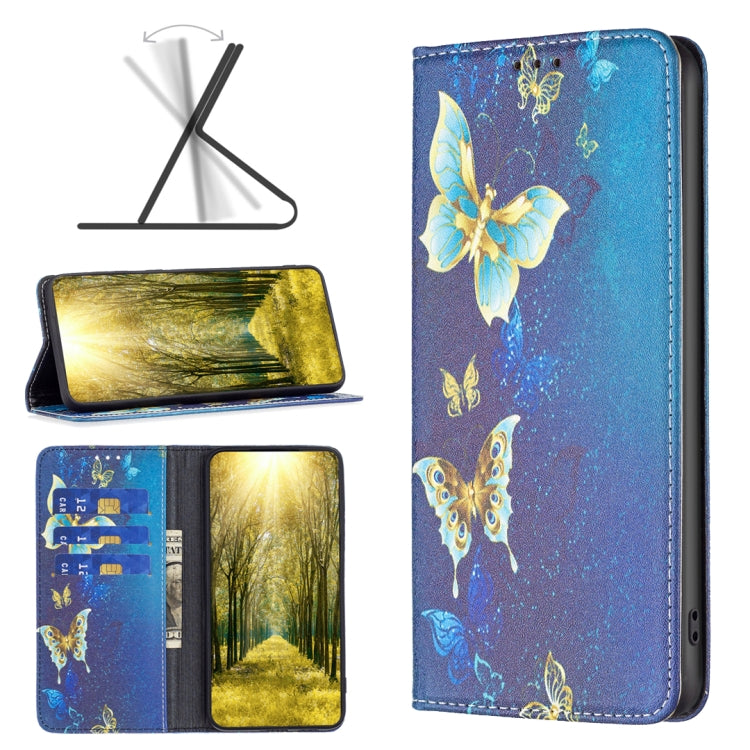 Invisible Magnetic Painted Leather Phone Case, For Xiaomi 12 Lite
