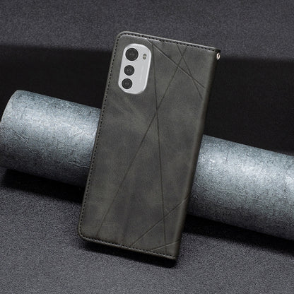 Prismatic Invisible Magnetic Leather Phone Case, For Motorola Moto E32 4G / Moto E32s, For Xiaomi 12 Lite