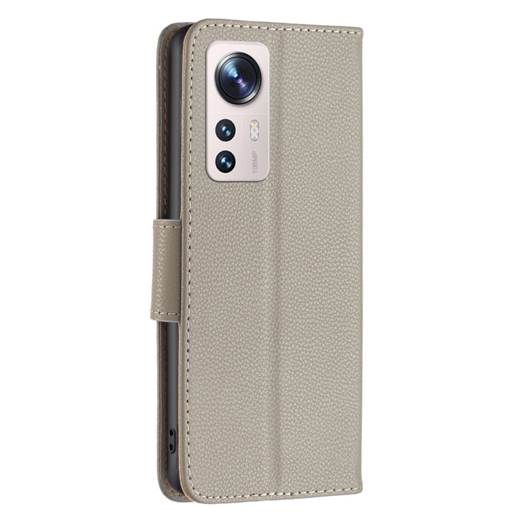 Litchi Texture Pure Color Leather Phone Case, For Xiaomi 12 Lite