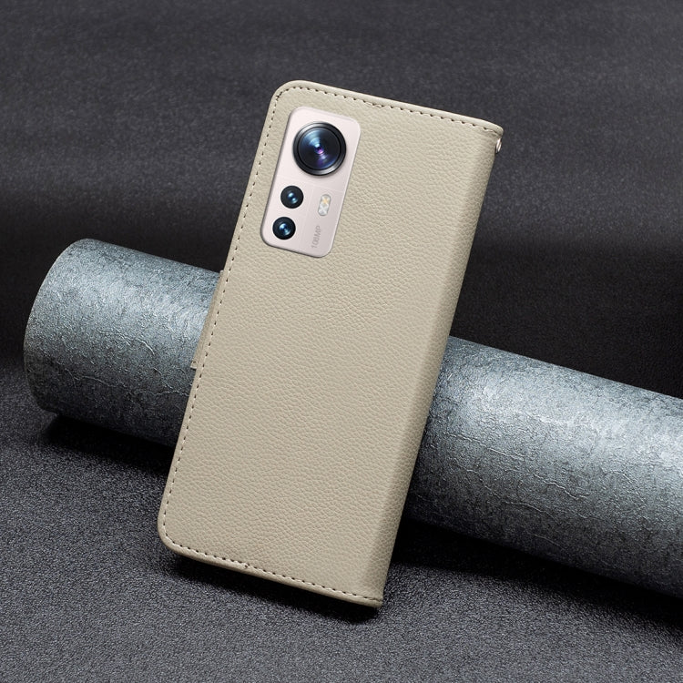 Litchi Texture Pure Color Leather Phone Case, For Xiaomi 12 Lite
