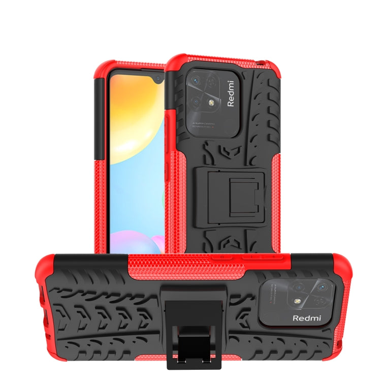 Tire Texture TPU + PC Phone Case with Holder, For Xiaomi Redmi 10C 4G global, For Motorola Moto G 5G 2022, For OPPO Realme 9i