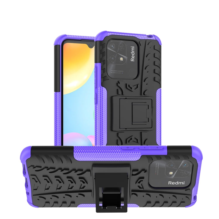Tire Texture TPU + PC Phone Case with Holder, For Xiaomi Redmi 10C 4G global, For Motorola Moto G 5G 2022, For OPPO Realme 9i