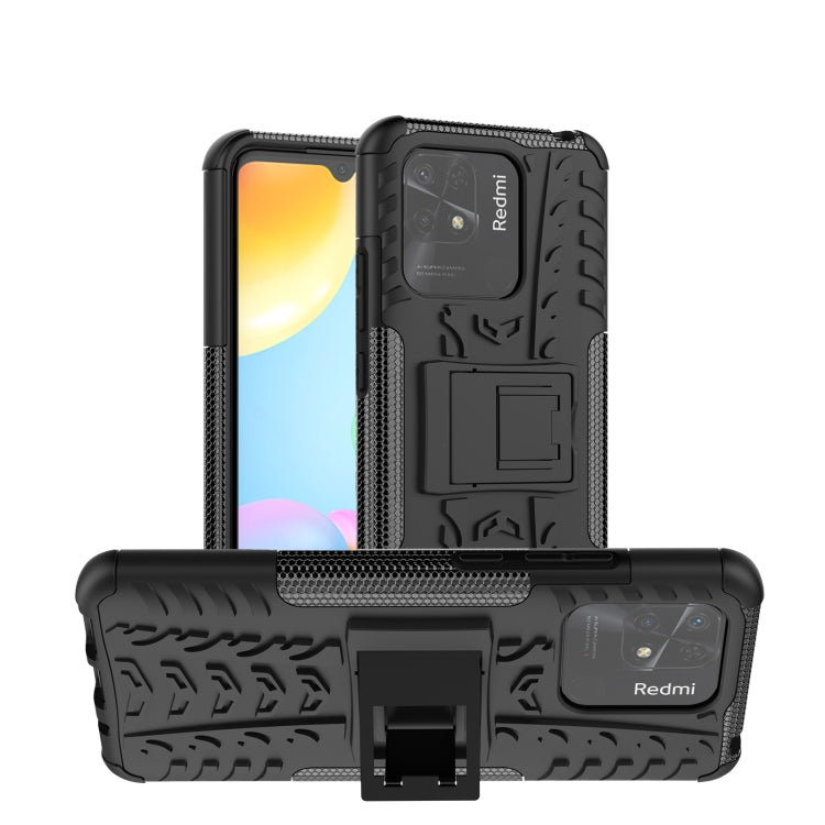 Tire Texture TPU + PC Phone Case with Holder, For Xiaomi Redmi 10C 4G global, For Motorola Moto G 5G 2022, For OPPO Realme 9i