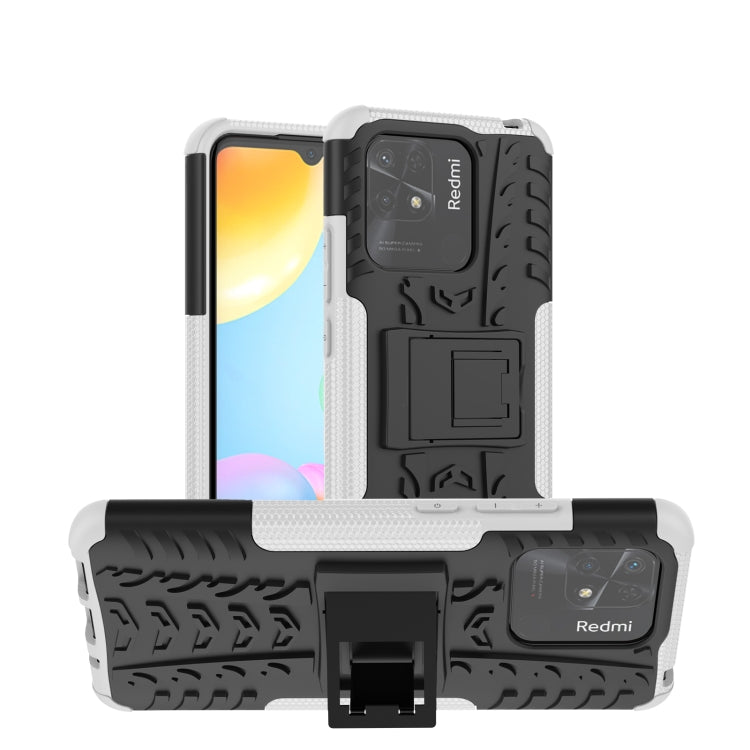 Tire Texture TPU + PC Phone Case with Holder, For Xiaomi Redmi 10C 4G global, For Motorola Moto G 5G 2022, For OPPO Realme 9i
